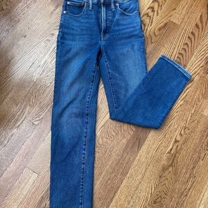 Madewell Straight Leg Jeans - Deep Blue